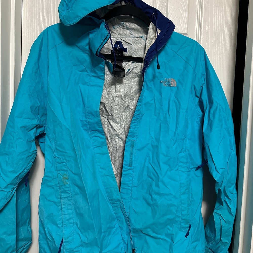 The North Face Women's Blue Rain Jacket
